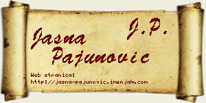 Jasna Pajunović vizit kartica